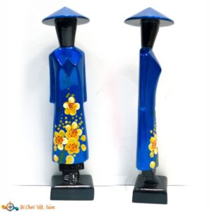 Tượng Gỗ Cô Gái Áo Dài Việt Nam 10cm 1